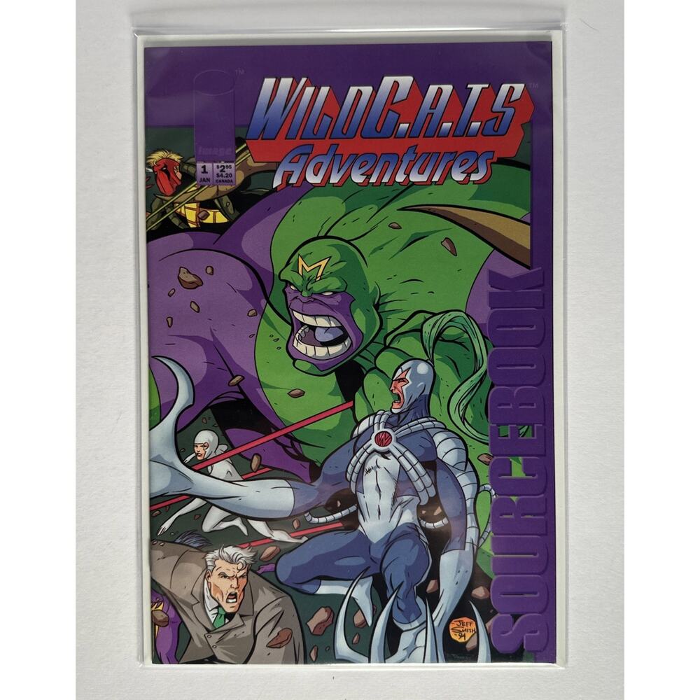 VINTAGE (NEW) IMAGE COMIC " WILD C.A.T.S.ADVENTURES #1 1st PRINT...1995..#508